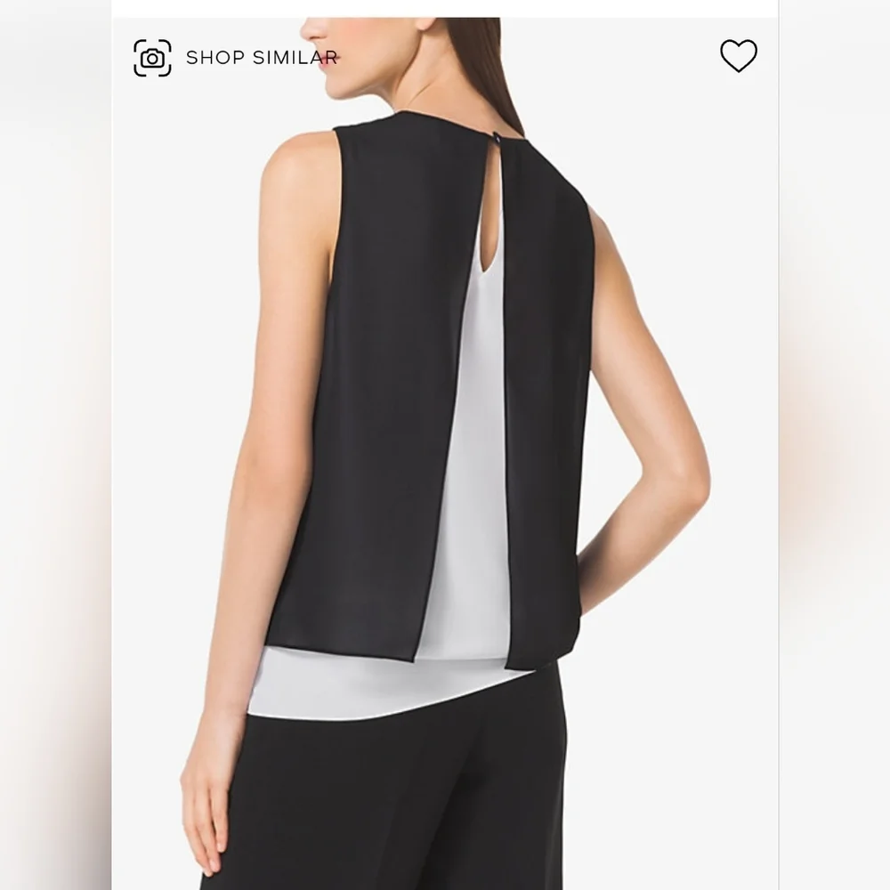 Michael Kors Double-Layer Tank Top size S